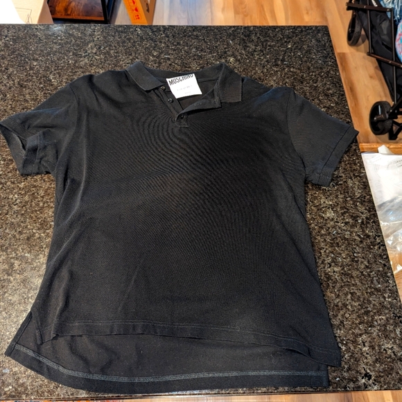 Men Moschino polo shirt print at the back - Picture 1 of 7